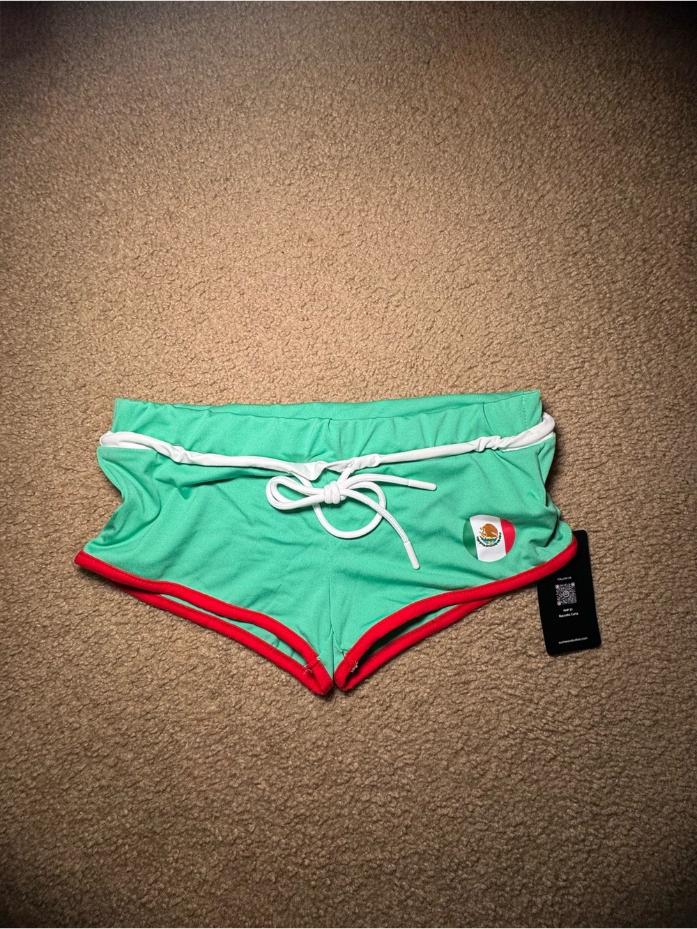 Mexico Athletic Booty Shorts Stretchy